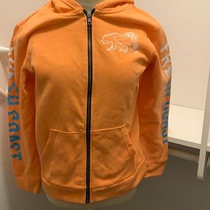 Orange Like New Girls ZIP up Hoodie